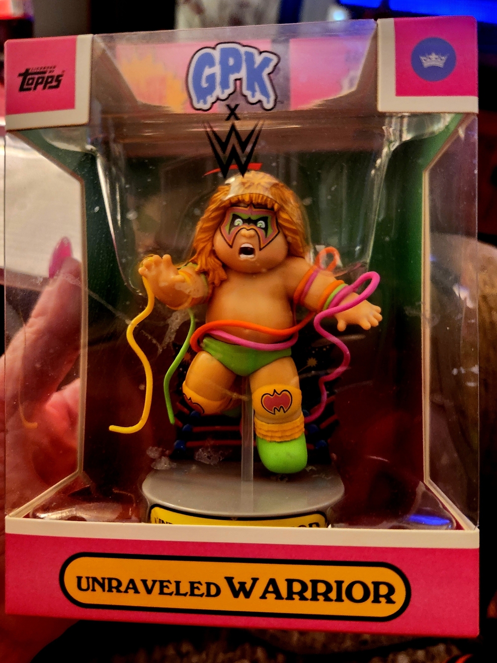 Topps Garbage Pail Kids Series WWE Ultimate Warrior Unraveled Warrior  MIB  4.8